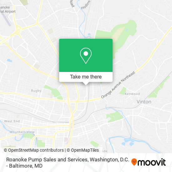 Mapa de Roanoke Pump Sales and Services