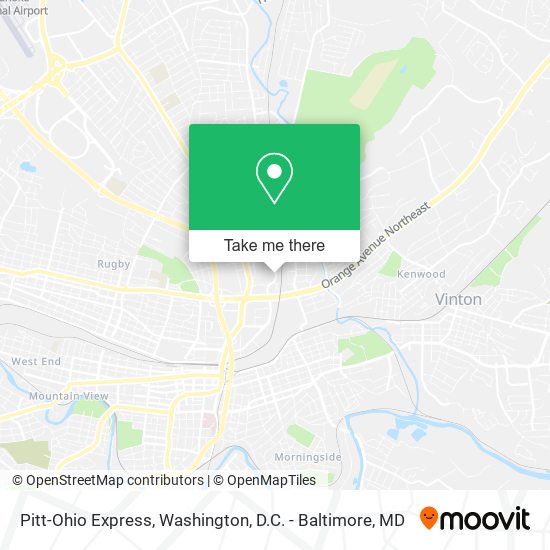 Pitt-Ohio Express map