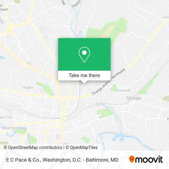 E C Pace & Co. map