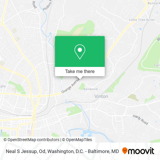Mapa de Neal S Jessup, Od