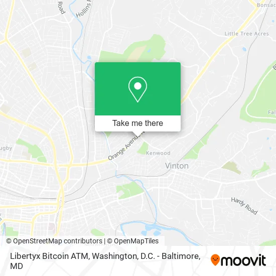 Mapa de Libertyx Bitcoin ATM