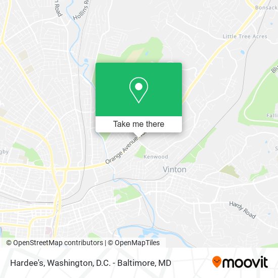 Hardee's map