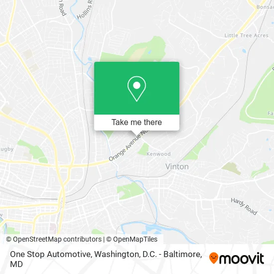 Mapa de One Stop Automotive