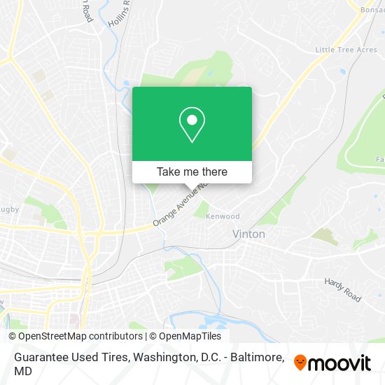 Guarantee Used Tires map