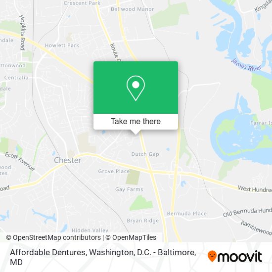 Mapa de Affordable Dentures