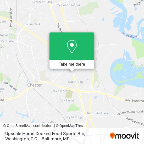 Mapa de Upscale Home Cooked Food Sports Bar