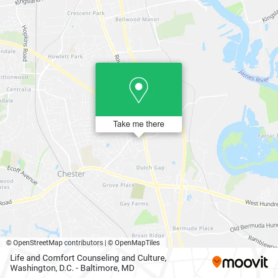 Life and Comfort Counseling and Culture map