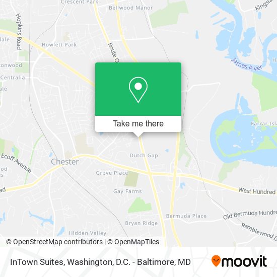 InTown Suites map