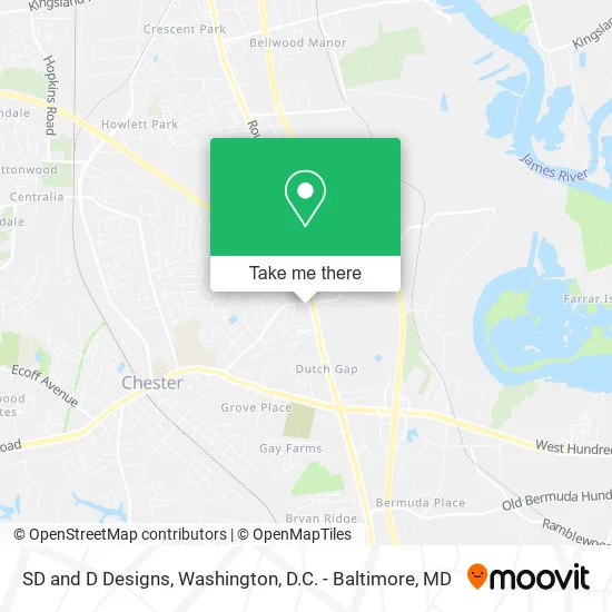 SD and D Designs map