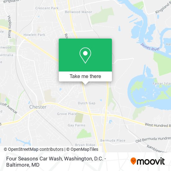 Four Seasons Car Wash map