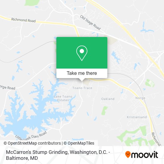 Mapa de McCarron's Stump Grinding