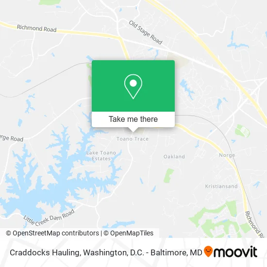 Craddocks Hauling map