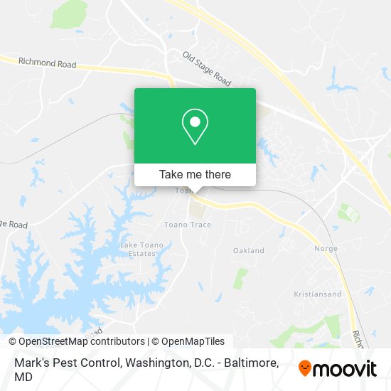 Mark's Pest Control map