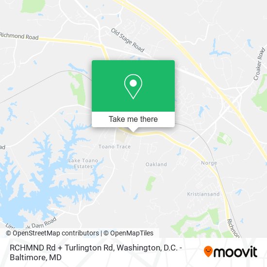 Mapa de RCHMND Rd + Turlington Rd