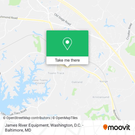 Mapa de James River Equipment