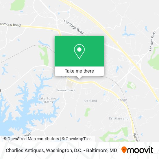 Charlies Antiques map