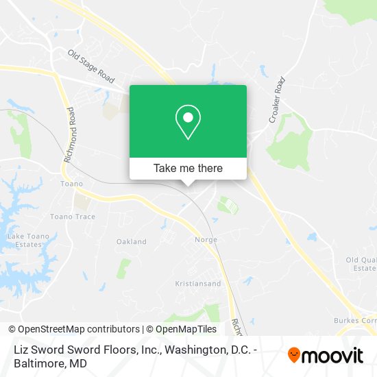 Liz Sword Sword Floors, Inc. map