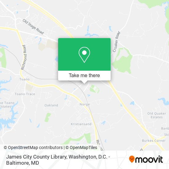 Mapa de James City County Library