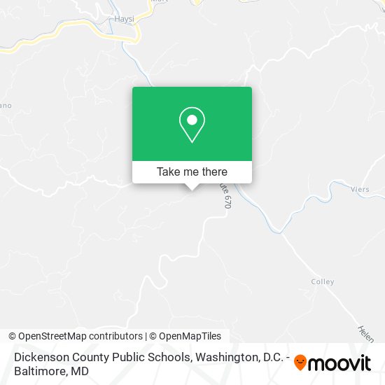 Mapa de Dickenson County Public Schools