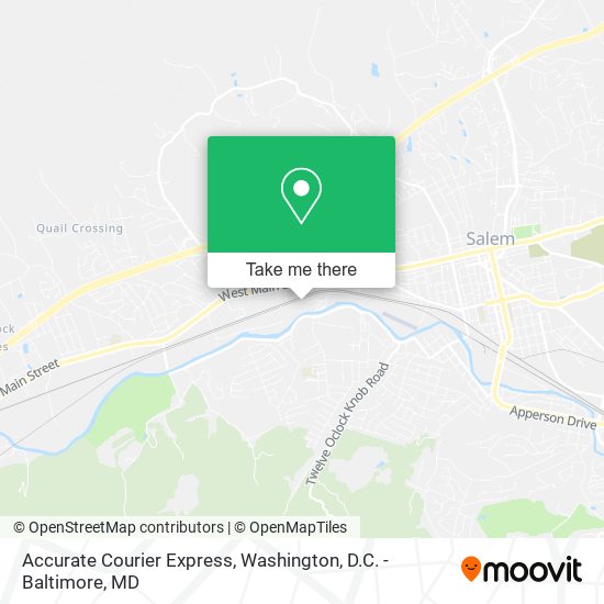 Accurate Courier Express map