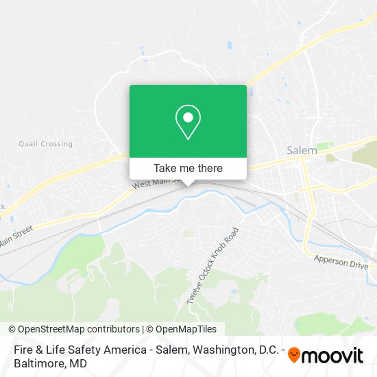 Fire & Life Safety America - Salem map