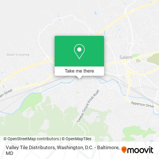 Valley Tile Distributors map