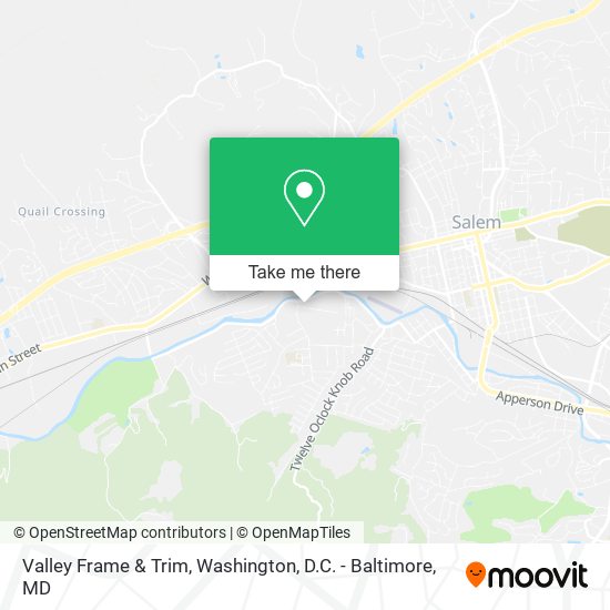 Valley Frame & Trim map