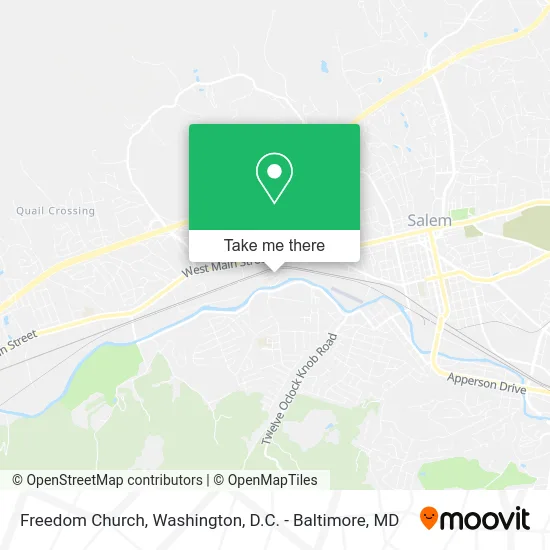 Freedom Church map