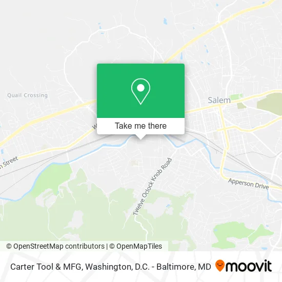 Mapa de Carter Tool & MFG
