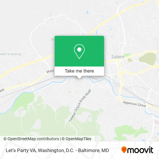 Let's Party VA map