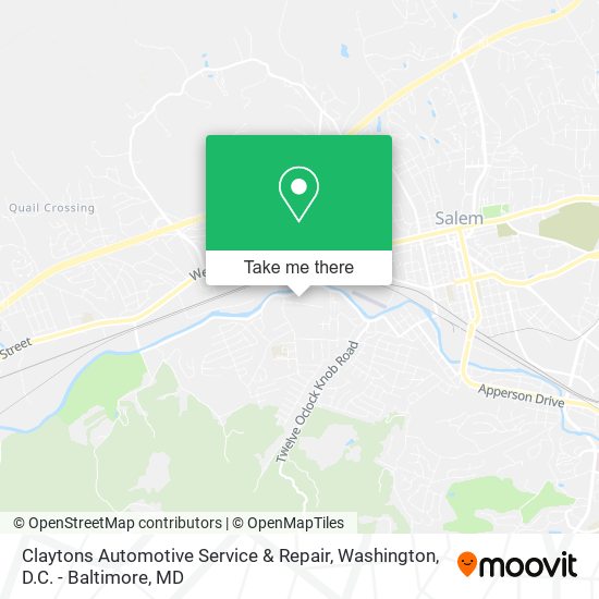 Mapa de Claytons Automotive Service & Repair