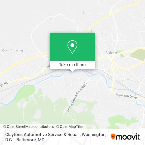 Mapa de Claytons Automotive Service & Repair