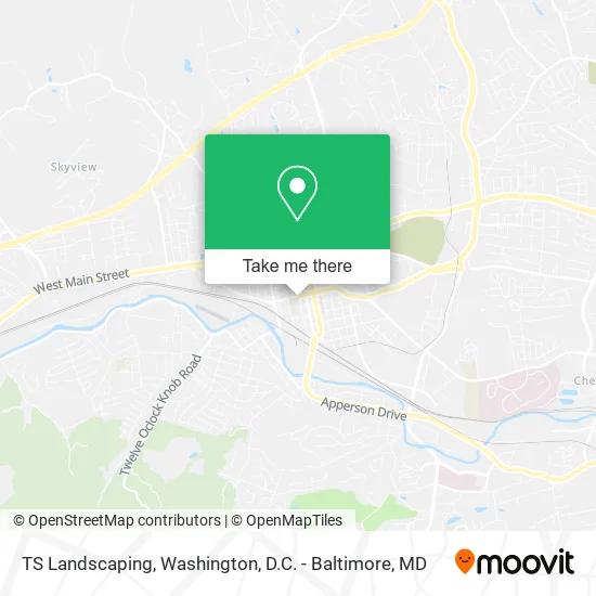 TS Landscaping map