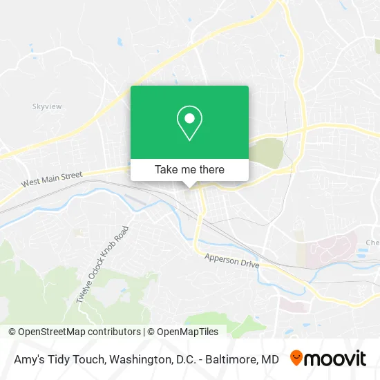 Amy's Tidy Touch map