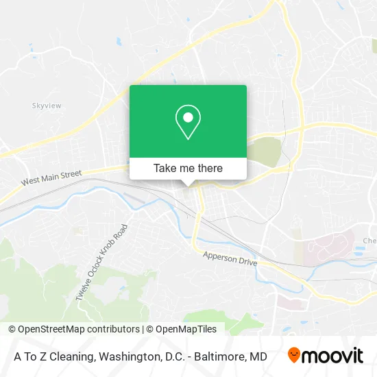 A To Z Cleaning map