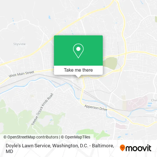 Doyle's Lawn Service map