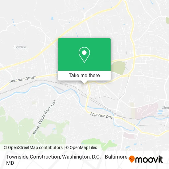 Townside Construction map