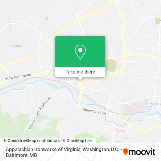 Appalachian Ironworks of Virginia map