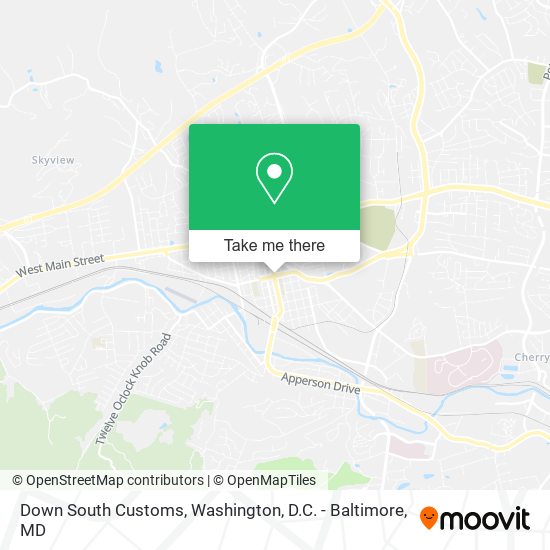 Down South Customs map