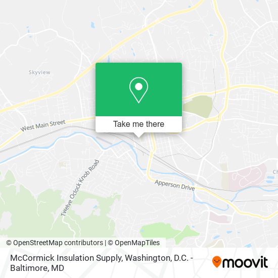 Mapa de McCormick Insulation Supply