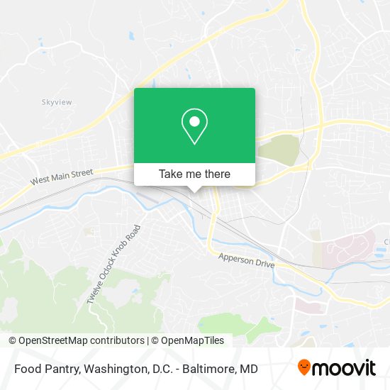 Food Pantry map