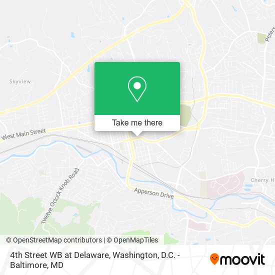 Mapa de 4th Street WB at Delaware