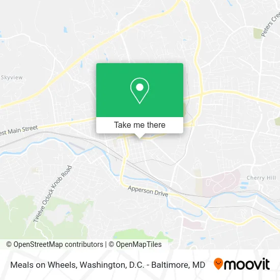 Meals on Wheels map