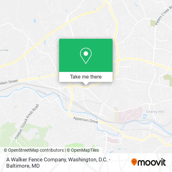 A Walker Fence Company map