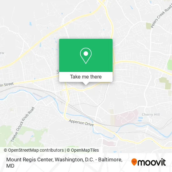 Mapa de Mount Regis Center