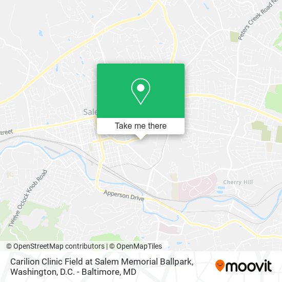 Carilion Clinic Field at Salem Memorial Ballpark map