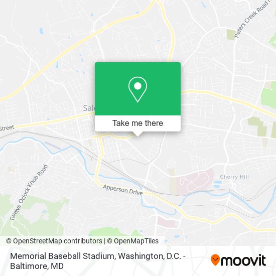 Mapa de Memorial Baseball Stadium