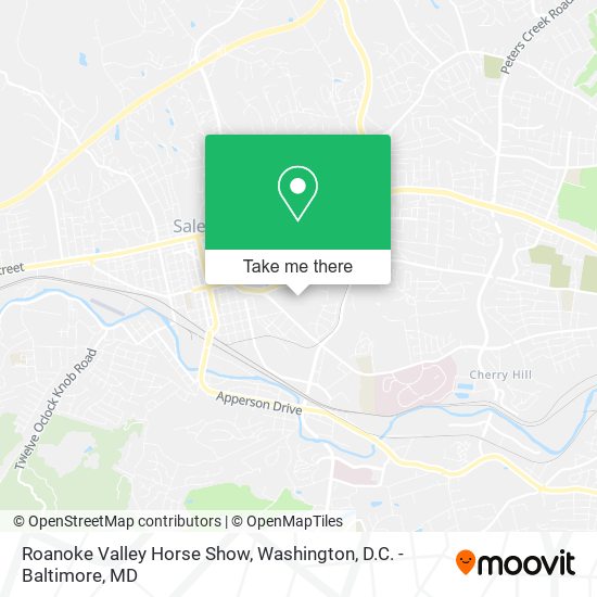 Mapa de Roanoke Valley Horse Show