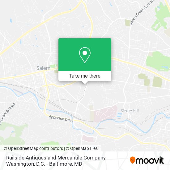 Railside Antiques and Mercantile Company map