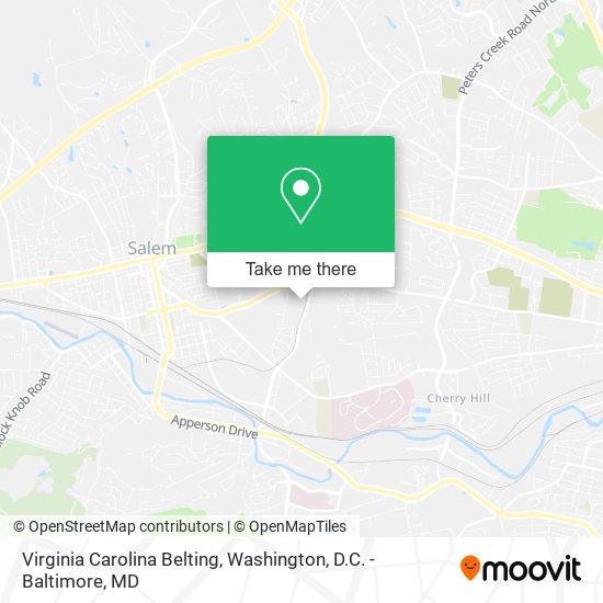 Mapa de Virginia Carolina Belting